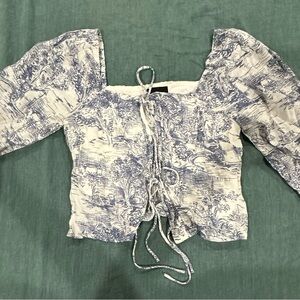 Lucy Paris Blouse. Coquette, Milkmaid, peasant, Spring